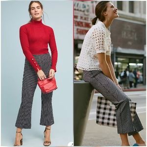 ANTHROPOLOGIE The Essential Crop Flare Slimming Trouser
